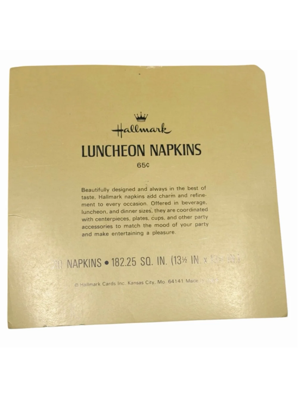 Vintage Hallmark Collectable Raggedy Ann & Andy Opened 9 Luncheon Napkins HTF